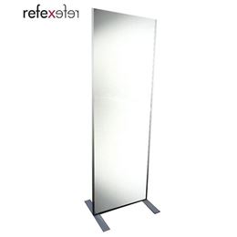 REFEX(リフェクス)　割れない軽量フィルムミラー　フィットネススタンドミラー　60×180cm　S・シルバーアングル　NRM-F60