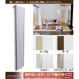 REFEX(リフェクス)　割れない軽量フィルムミラー　ドア掛けタイプ　20×120cm